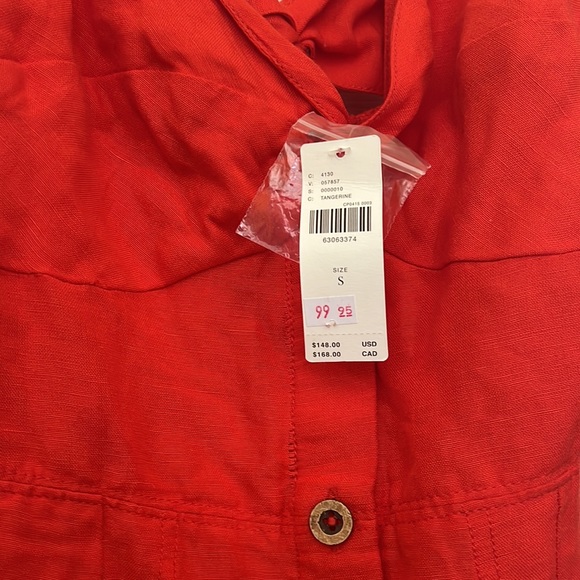 NWT Anthropologie Maeve Twist-Front Button Down Dress, Size S - Picture 5 of 5